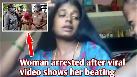 Andhra Pradesh: Woman arrested after viral video shows her beating up.